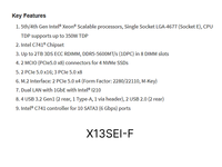 Motherboard Server MBD-X13SEI-TF/F E-ATX dengan Soket Tunggal LGA-4677 (SocketE) Intel C741, Mendukung DDR5