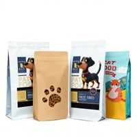 Sacs alimentaires pour chiens et chats à huit soudures latérales, en aluminium, avec fermeture éclair, résistants à l'humidité, à l'oxygène et à la lumière, conformes aux normes alimentaires, vente en gros OEM ODM, directement de l'usine