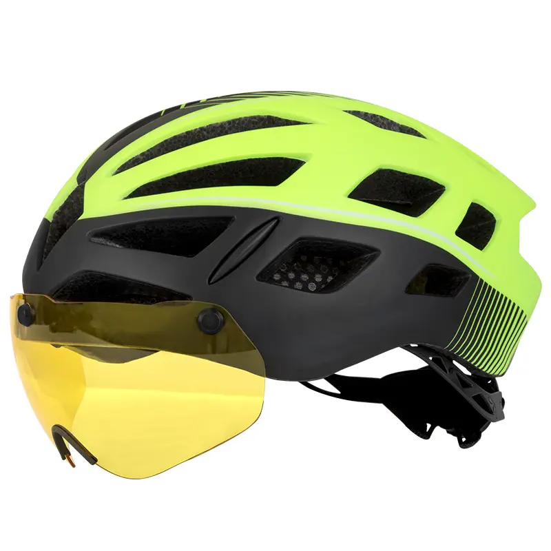 Adult Mountain Bike Helmet with Detachable Magnetic Goggles Removable Sun Visor Adjustable Mountain MTB Road Bicycle Helmet