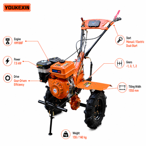 Cultivadora a <span class=keywords><strong>Gasolina</strong></span> de 13 HP con Accionamiento Directo, Ancho de Trabajo de 1350 mm, Equipo de Labranza Resistente y Estable para Huertos y Viñedos - Product Image 2