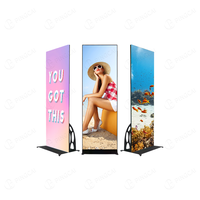 Pantalla LED Inteligente P4 Portátil y Delgada para Publicidad, Cartel Digital con Video, Pantalla para Interiores