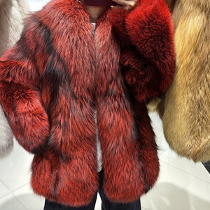 Manteau en fourrure de renard véritable, modèle 2025, le plus vendu, sur mesure, pour l'hiver, unisexe, long, grandes tailles - Product Image 4