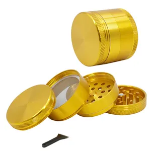 מותאם אישית 4 שכבה עישון אביזרי 46mm 50mm 63mm אלומיניום טבק הרב מטחנות לשימוש תעשייתי