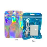 Bandes de plastique transparentes à fermeture éclair pour sacs en plastique, emballage de brosses, sacs transparents pour échantillons de maquillage pour petites entreprises