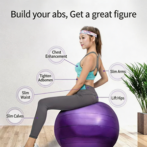Venta al por mayor directa de fábrica: Balón de <span class=keywords><strong>yoga</strong></span> liso de PVC de 45cm, 55cm, 65cm, 75cm, 85cm, 95cm, balón de equilibrio antiexplosión <span class=keywords><strong>para</strong></span> embarazo, niños y gimnasio en casa. - Product Image 6