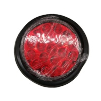 Pièces de système d'éclairage de camion de haute qualité, rouge, jaune, blanc, 4 pouces, rondes, LED, universelles, feux arrière de camion et de remorque
