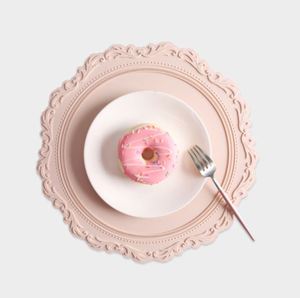 New Design <b>Round</b> Shape Heat Insulation Dining <b>Table</b> <b>Mat</b> Silicone Placemats for Kitchen - Product Image 2