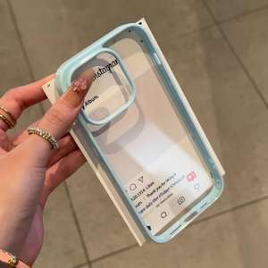 Coque pour iPhone 16 Pro Max, coque de téléphone transparente en acrylique de couleur bonbon, deux en un, protection intégrale anti-chute - Product Image 5