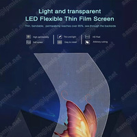 Écran LED extérieur flexible LPMIE P10, affichage numérique publicitaire pour ascenseur, film LED en verre animé, garantie 3 ans, vente directe à chaud