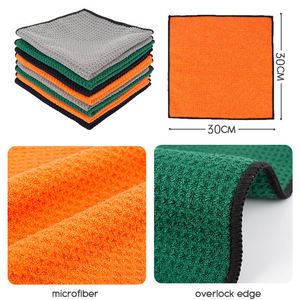 Toallas de microfibra gruesas al por mayor para secar platos, <span class=keywords><strong>toalla</strong></span> de cocina personalizada para uso doméstico con diseño de gofre para limpieza - Product Image 2