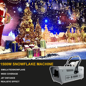 1500W alto rendimiento LED copo de nieve fabricante DMX512 RGB remoto inalámbrico IP65 escenario atmósfera efecto nieve máquina - Product Image 5