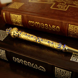 Juego <span class=keywords><strong>de</strong></span> Misa Chapado en Oro para <span class=keywords><strong>Iglesia</strong></span> Católica, Pulverizador <span class=keywords><strong>de</strong></span> Agua Bendita, Pluma <span class=keywords><strong>de</strong></span> Obispo con Piedras Preciosas - Product Image 3