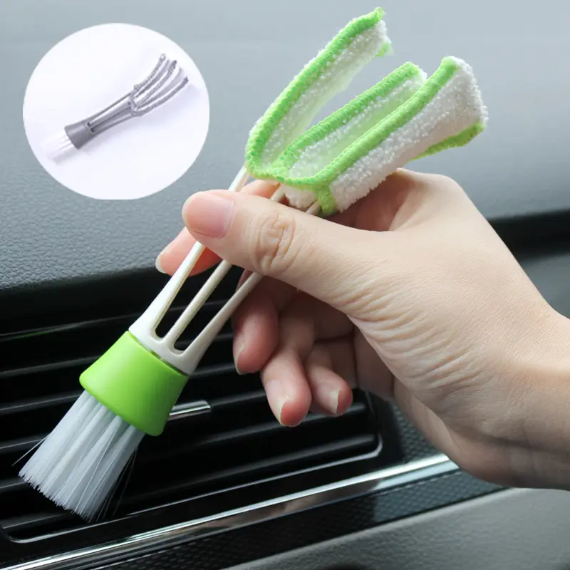 Brosse multifonctionnelle pour le nettoyage des poussières des climatiseurs de voiture Brosse ultra douce pour la maison.