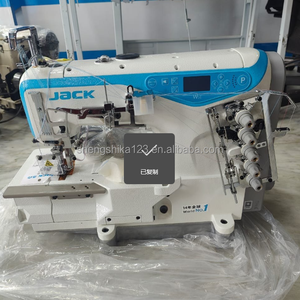 Máquina de Coser Industrial Jack W5E-UT de Cama Plana con Cortahilos para Dobladillos de Pantalones en Venta - Product Image 3