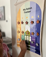 Cadeau islamique Pafu pour enfants, calendrier en toile du Ramadan, décoration du Ramadan, suivi du Ramadan pour enfants