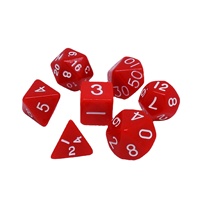 En stock : Ensemble de dés polyédriques en acrylique à coins arrondis, dés de calcul pour jeux de rôle de table (TTRPG)