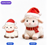 Mascotte en peluche de mouton OEM directement de l'usine, jouet en peluche personnalisé Année du Mouton pour la décoration du Nouvel An