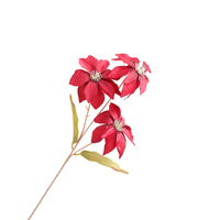 Fleurs artificielles en soie, lotus diamant à 3 têtes, arrangement pour allée de mariage, décoration de lieu, Saint-Valentin, fait main