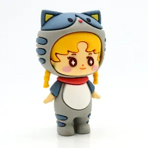 Custom High Quality Silicone Cartoon Toys And Figures In Any Design Any Colors 3d PVC Rubber Anime Figure Toys