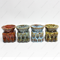 Chauffe-cire carré pour bougies, brûleur de cire parfumée, huile essentielle, encens, céramique, logo personnalisé, encens brillant, AROMATIQUE