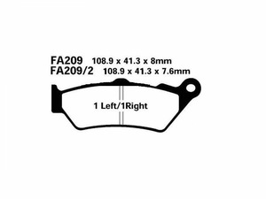 Pastillas de Freno Sinterizadas FA209 para Motocicleta Honda CB500 SLR650 NX500 FX650 NX650 BMW F650 R1200GS <span class=keywords><strong>R1250RS</strong></span> - Product Image 4