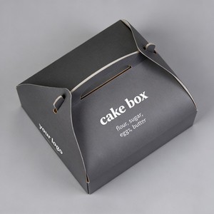 Caja de Papel Biodegradable y Reciclable de Grado Alimenticio, Económica, con Asa, <span class=keywords><strong>para</strong></span> Empacar Pasteles, Galletas, Bizcochos y Donuts - Product Image 3