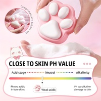 Savon Solide SADOER à l'Extrait de Pêche en Forme de Patte de Chat, Parfum Personnalisé, Emballage sur Mesure, Nettoyant Visage et Corps, Soin de la Peau, Fabrication OEM