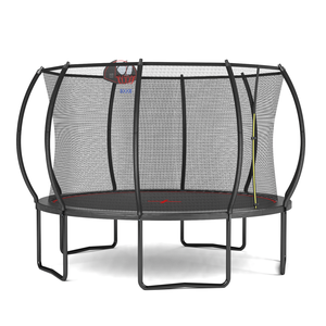 12ft <span class=keywords><strong>Trampoline</strong></span> bí ngô-Đen đỏ <span class=keywords><strong>5</strong></span> W chân ổn định hơn khung kim loại <span class=keywords><strong>Trampoline</strong></span> cho trẻ em người lớn ngoài trời trong nhà chơi đồ chơi - Product Image 2