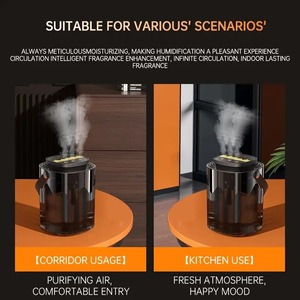 Nouvel humidificateur créatif, atomiseur domestique, grande capacité 3L, trois jets, USB, silencieux, pour bureau, chambre, dortoir, avec veilleuse - Product Image 4