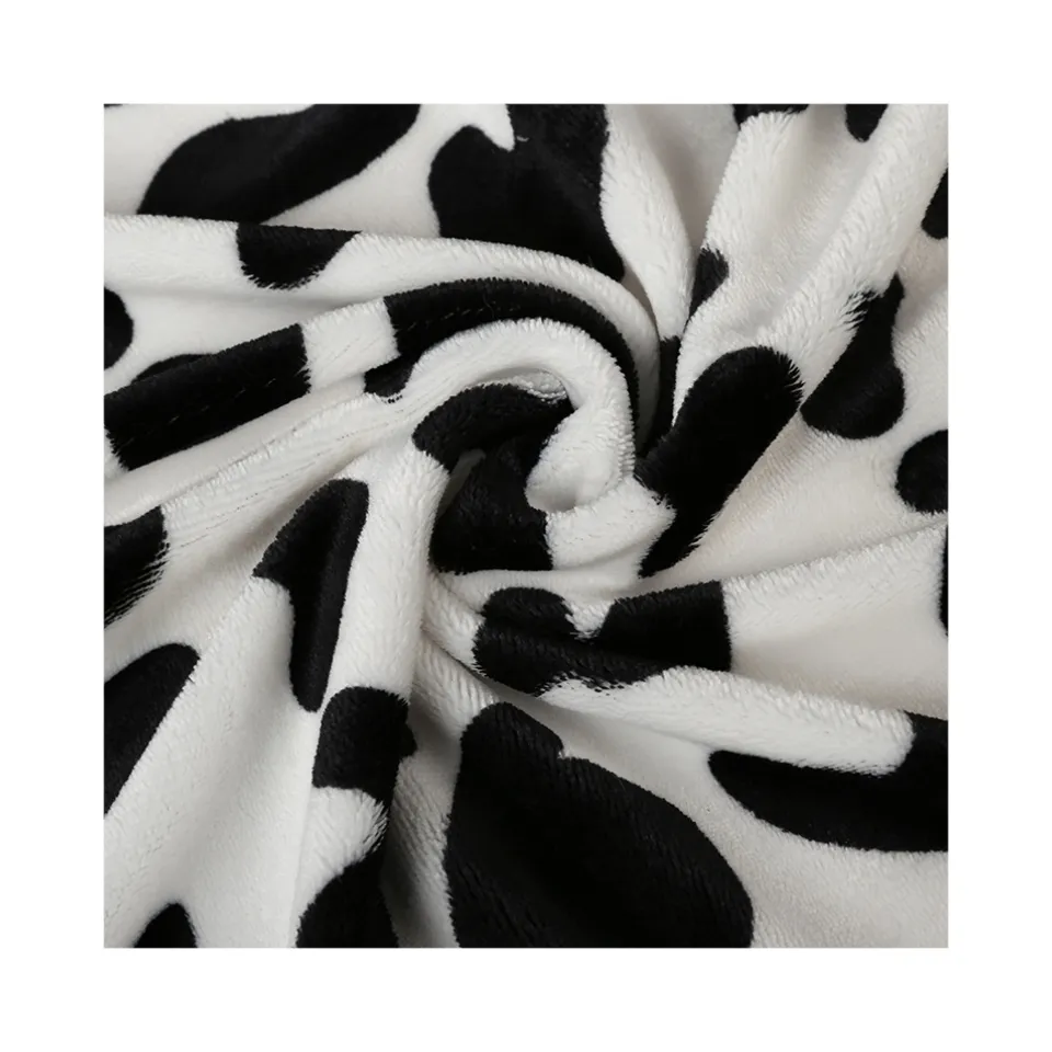 Hot Selling Luxury Silky Feel Printed Flannel Fleece Fabric Soft Fabric for Bedroom and Living room