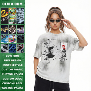 Vintage anime punk streetwear 100 cotton graffiti art transparent pocket distressed trim cozy custom <b>logo</b> - Product Image 2