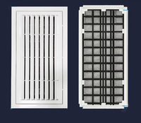 Grille d'aération de retour articulée 600x300 en ABS pour plafond, pour système CVC de bureau