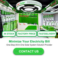 Sistem Inverter Tenaga Surya Hibrida Sohigh Solar PV 10kw On Grid Dengan Baterai Penyimpanan