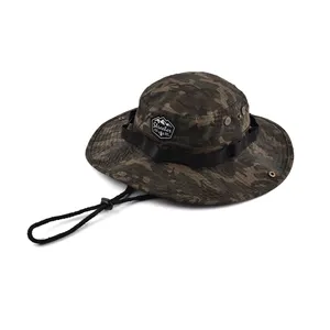 Chapéu camuflado com proteção solar, chapéu personalizado para pescaria, pesca, caminhada, balde