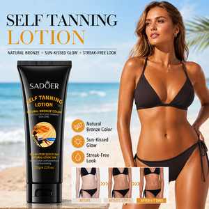 Lotion auto-bronzante à séchage rapide SADOER, couleur bronze naturelle, <span class=keywords><strong>crème</strong></span> bronzante pour le corps, pour une peau bronzée au <span class=keywords><strong>soleil</strong></span>, lotion bronzante en marque privée - Product Image 1