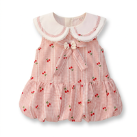 Robe de princesse pour bébés filles - Robe d'été sans manches à col de poupée Vente en gros Commerce international