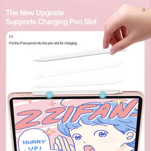 Étui de clavier antichoc en PU pour <span class=keywords><strong>iPad</strong></span>, étui porte-crayon pour tablette, étui pour <span class=keywords><strong>ipad</strong></span> air/mini 6/<span class=keywords><strong>9</strong></span>/8, 5/4 - Product Image 6