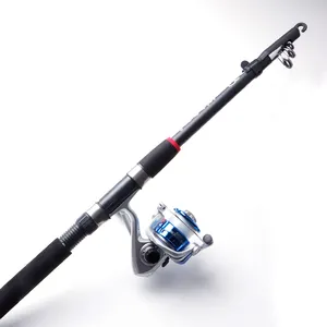 2024 Low Price Wholesale Long Range Portable Sea Fishing Rod Fishing Combo Rod And Reel Set For Saltwater