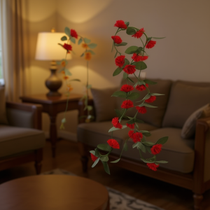 Elegant Artificial Rose <b>Garland</b> Decoration Craft Flower, Durable Plastic <b>Wreath</b> for <b>Christmas</b> Home Decor, EcoFriendly Stylish Lu - Product Image 2