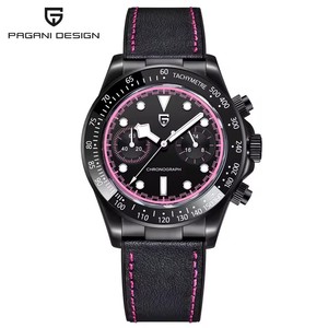 Montre à quartz de luxe pour homme BB Panda PD-1813, chronographe sport, acier inoxydable, verre saphir, 5BAR - Product Image 4