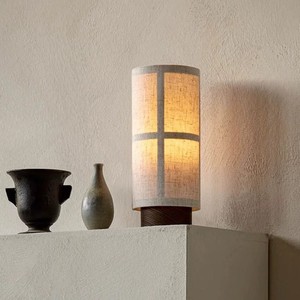 Lámpara de Mesa de Lino Estilo Japonés Wabi Sabi, E27 LED, Simple, para Sala de Estar o Dormitorio - Product Image 3