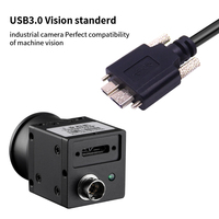 Kabel Data micro-b mesin penglihatan Usb 3.0 a ke mikro B Plug dengan sekrup pengunci 1m 1.5m 3m 5m Untuk kamera industri kabel Micro B