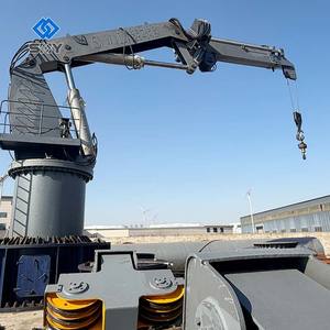 Grue <span class=keywords><strong>hydraulique</strong></span> de chantier naval à flèche télescopique 25 tonnes, grue de levage 1 tonne pour bateau - Product Image 3