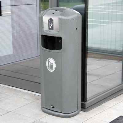 Integro City™ Bin-Ashtray Durable Bamboo Raw Material Product