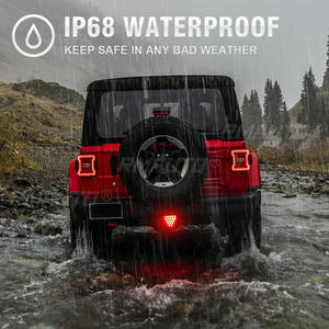 Feu Stop Universel F1 Style Triangle Sport 19 LED, Feu Antibrouillard Arrière, Troisième Feu Stop Arrière, DRL pour JDM BBA - Product Image 3