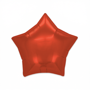 Globo de Estrella Metálico Rojo de 24 Pulgadas para Fiestas, Decoración para Cumpleaños Infantiles - Product Image 1