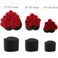 Vente en gros OEM de boîtes à roses en forme de cœur, petites boîtes rondes de roses éternelles, roses préservées immortelles, coffrets cadeaux pour la Saint-Valentin, Noël, la fête des mères