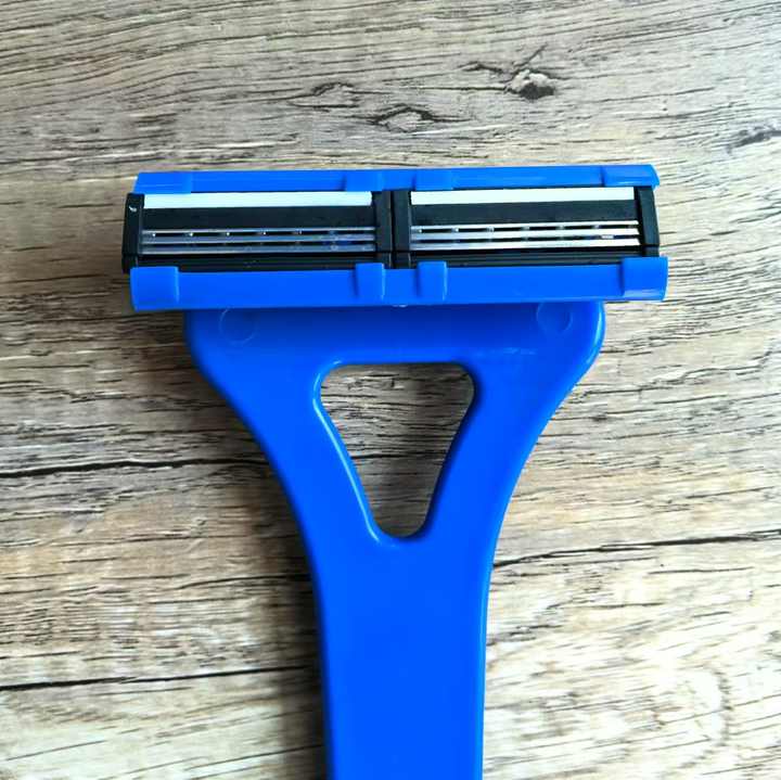 Folding Handle Twin Replaceable Double Edge Blade Men's Back Razor, Men ...