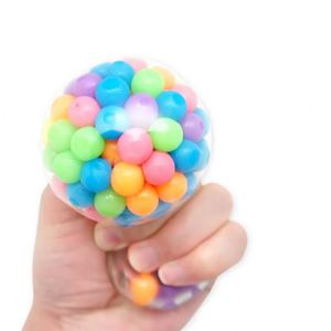 Custom Fidget Toy-Tpr Bead Stress - Durable <b>Squeeze</b> Beads, Rainbow Bean Stress-Relief <b>Ball</b> - Product Image 5
