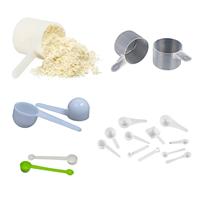 Petite cuillère à mesurer en plastique de 10ml Cuillère de service jetable écologique à long manche pour la cuisson du café Design moderne PP